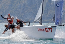 White Room GER677 of Michael Trabochia with Luis Tarabochia, Max Stein, Marco Tarabochia, Sebastian Bühler - 2018 Melges 24 European Championship - Riva del Garda, Italy