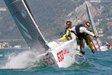 Caipirinha Jr ITA633 - Matteo Ivaldi, Gabriele Benussi, Francesco Rubagotti, Vittorio Zaoli, Camilla Bert - 2018 Melges 24 European Championship, Riva del Garda, Italy