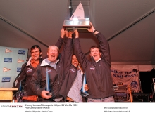 Chris Larson, Richard Clarke (CAN), Mike Wolfs (CAN), Curtis Florence (CAN) - 2009 Melges 24 World Champions on West Marine / New England USA655  - Annapolis, USA