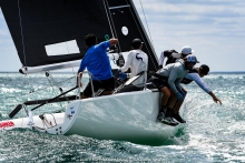 USA 820 of Bora Gulari, Kyle Navin, Norman Berg, Ian Liberty and Taylor Canfield - 2020 Bacardi Cup Invitational Regatta