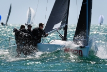 USA 820 of Bora Gulari, Kyle Navin, Norman Berg, Ian Liberty and Taylor Canfield - 2020 Bacardi Cup Invitational Regatta