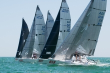 Adelaide has provided some great conditions on the opening day of racing - 2020 Melges 24 Australian Titles