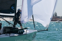 Glenda and Kevin Nixon's Accru sits fourth overall after Day 1 - 2020 Melges 24 Australian Titles