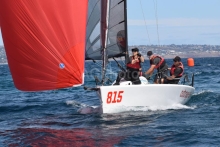 Silas Nolan is skippering Outrage-us in the Melges 24 SA State Championship