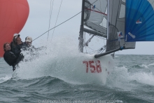 Wet wild and windy on the final day of the 2020 Melges 24 Australian Nationals