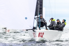 ACCRU+ AUS812 of Kevin and Glenda Nixon, with Bonnie Nixon, Daniel Nixon and Heidi Kiekebosch-Fitt - 2018 Melges 24 Worlds - Victoria, BC; Canada