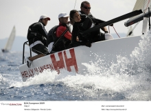 2009 Melges 24 Europeans runner-up - Alina ITA722 -  Niccolo Bianchi in helm, owner Maurizio Abba