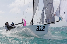 ACCRU+ AUS812 of Kevin and Glenda Nixon, with Bonnie Nixon, Daniel Nixon and Alex Murray - 2016 Melges 24 Worlds - Miami, FL, USA