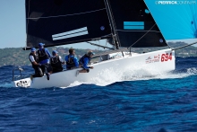 Gill Race Team GBR694 of Miles Quinton with Geoff Carveth at the helm and Calum Healey, Hannah Peters and Oliver Wells in crew - 2019 Melges 24 World Championship - Villasimius, Sardinia, Italy