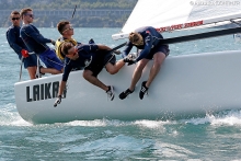 Laika team Germany at the 2018 Melges 24 Europeans in Riva del Garda