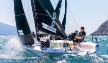 Arkanoe by Montura ITA809 of Sergio Caramel - ACT 1 of the Italian Melges 24 Tour 2020 in Torbole, Italy