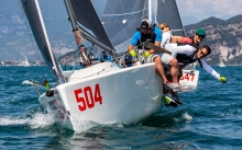 Disco Volante GER504 of Sebastian Gastl - 2020 Melges 24 European Sailing Series Event #1 in Torbole, Italy