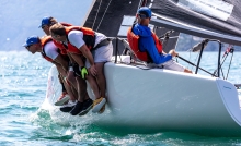 Miles Quinton's Gill Race Team GBR694 won the third race of today - 2020 Melges 24 European Sailing Series Event #1 in Torbole, Italy