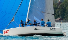 ACE GER647 of Jannes Wiedemann at the 2020 Melges 24 European Sailing Series Event #2 in Attersee, Austria
