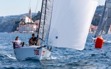 Vierinamweckla GER730 of  Marcus Mörchen at 2020 Melges 24 European Sailing Series Event #3 in Portoroz, Slovenia