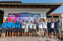 Overall podium at the 2020 Melges 24 European Sailing Series Event #3 in Portoroz, Slovenia