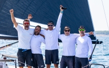 Peter Karrie's team Nefeli GER673 with Niccolo Bianchi, Carlo Zermini, Alessandro Franci and Saverio Cigliano took well-earned victory at the Marina Portoroz Regatta in Slovenia, at the 2020 Melges 24 European Sailing Series 3rd regatta