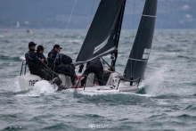 Peter Karrie's Nefeli, from Germany, who sailed a good race for third to secure the win of the regatta - the final event of the 2020 Melges 24 European Sailing Series