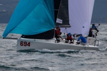 Miles Quinton’s Gill Race Team, from Great Britain, with Geoff Carveth at the helm - third overall and second in Corinthian division of the 2020 Melges 24 European Sailing Series