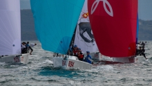 Geoff Carveth at the helm of Miles Quinton’s Gill Race Team GBR6894 is the second best Corinthian team  in Trieste at the final event of the 2020 Melges 24 European Sailing Series