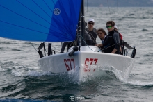 White Room GER677 of Michael Tarabochia with Luis Tarabochia at the helm is on  the second position in the overall results being now the best Corinthian team in Trieste at the final event of the 2020 Melges 24 European Sailing Series 