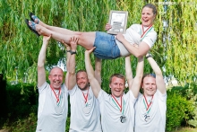 SALTY DOG DEN779 of Peter Warrer with Michael Risoer, Jakob Ege Friis, Kasper Sohn and Lea Hagen Hoey - 2nd Corinthian at the 2014 Melges 24 Europeans in Balatonfüred, Hungary