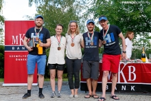 Melges.dk DEN612 of Kris Houmann with Rasmus Damsgaard, Anette Viborg Andreasen, Rasmus Melsen and Mia Ipsen - 3rd Corinthian at the 2014 Melges 24 Europeans, Balatonfüred, Hungary