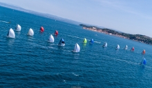 Melges 24 fleet on Piran Bay in Portoroz, Slovenia