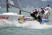 Lucky Dog / Gill Race Team USA749 - Travis Weisleder, tactician Mike Buckley, George Peet, John Bowden, Megan Ratliff - 3rd overall at the 2018 Melges 24 European Championship - Riva del Garda, Italy