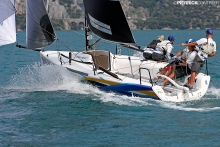 Lucky Dog / Gill Race Team USA749 - Travis Weisleder, tactician Mike Buckley, George Peet, John Bowden, Megan Ratliff - 3rd overall at the 2018 Melges 24 European Championship - Riva del Garda, Italy