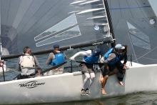 Michael Goldfarb's War Canoe with Jonny Goldsberry, Justin Hood,  Anthony Kotoun and Emory Williams - Melges 24 Gold Cup 2021 - Charleston, USA