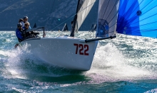 Altea ITA722 of Andrea Racchelli with  Gaudenzio BONINI, Alberto VERNA, Stefano LAGI, Carmen SEPE -  Melges 24 European Sailing Series 2021 - Event 1 - Malcesine, Italy