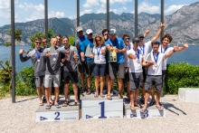 Overall Top 3: Altea, White Room, Arkanoe by Montura - Melges 24 European Sailing Series 2021 - Event 1 - Malcesine, Italy