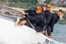 Seven-Five-Nine HUN759 of Akos Csolto with Balázs TOMAI, Botond WEÖRES, Takácsy Levente  - Melges 24 European Sailing Series 2021 - Malcesine, Italy