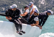 Paolo Brescia’s Melgina ITA693 with Simon Sivitz calling the tactics - Melges 24 European Sailing Series 2021 - Event 3 - Riva del Garda, Italy