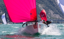 Paolo Brescia’s Melgina ITA693 with Simon Sivitz calling the tactics - Melges 24 European Sailing Series 2021 - Event 3 - Riva del Garda, Italy