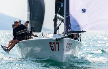 Michael Tarabochia's White Room GER677 with Luis Tarabochia at the helm - Melges 24 European Sailing Series 2021 Event 3 - Riva del Garda, Italy