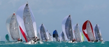 Melges 24 fleet at the 2016 Melges 24 World Championship in Miami