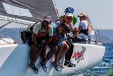 Corinthian Jeco Team ITA638 of Marco Cavallini scored second and third places in overall ranking on Day Four at the Melges 24 European Championship 2021 in Portoroz