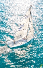 Team War Canoe USA841 of Michael Goldfarb holds the second position after Day Four at the Melges 24 European Championship 2021 in Portoroz, Slovenia.