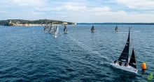 SWE715 of Jonas Berntsson - the overall and Corinthian winner of Race 2 on Day One at the Melges 24 European Championship 2021 in Portoroz