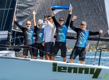 Tõnu Tõniste's Lenny EST790 with Toomas Tõniste, Tammo Otsasoo, Henri Tauts and Maiki Saaring finishes the event with Overall Bronze and Corinthian title at the Melges 24 European Championship 2021 in Portoroz, Slovenia.