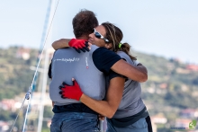 Former Italian Olympian Michele Paoletti at the helm of Strambapapà ITA689, wins the final race of the Melges 24 European Championship 2021