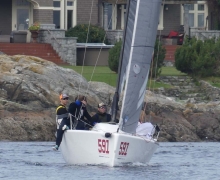 Recidivist CAN591 of Michael Bond finished the Melges 24 Canadian Nationals 2021 second overall and claimed the top Corinthian prize