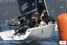 Richard Thompson’s Black Seal GBR822 (3-11-4), steered by Stefano Cherin is fifth after Day 1 at the final event of the Melges 24 European Sailing Series 2021 - Trieste, Italy