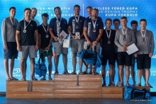 2021 Melges 24 Hungarian Nationals - Top 3 - Seven_Five_Nine of Akos Csolto, Strange Brew of Botong Weores and HÓD of Attila Bujaky