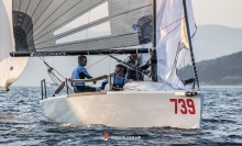 Luka Šangulin on Panjić CRO739 with Noa Sangulin, Tonko Ramesa, Tomislav Basic and Duje Frzop -  Melges 24 Croatian National Championship 2021 - Split, Croatia