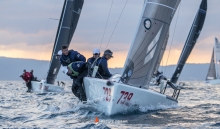 Luka Šangulin on Panjić CRO739 with Noa Sangulin, Tonko Ramesa, Tomislav Basic and Duje Frzop -  Melges 24 Croatian National Championship 2021 - Split, Croatia