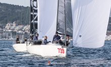 Luka Šangulin on Panjić CRO739 with Noa Sangulin, Tonko Ramesa, Tomislav Basic and Duje Frzop -  Melges 24 Croatian National Championship 2021 - Split, Croatia