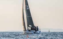 Michele Paoletti and his team on Strambapapa ITA689 with Giovanna Micol, Giulia Pignolo, Giacomo Degvardo and Stefano Ciampalini - Melges 24 Croatian National Championship 2021 - Split, Croatia